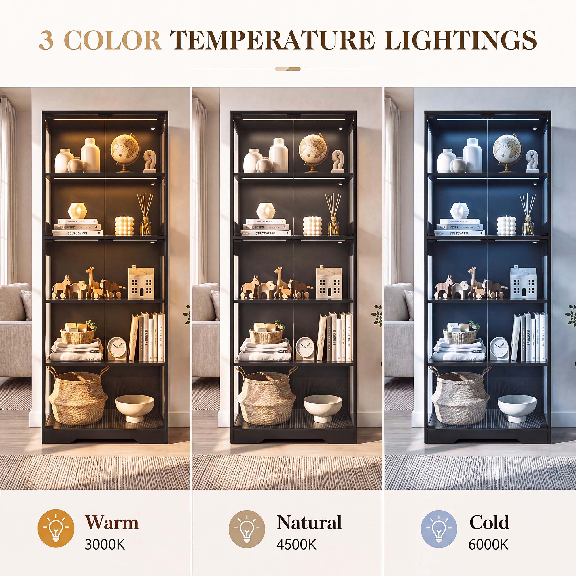 TCGBKAF 5‑Tier Display Cabinet - Office Furniture recension och pris