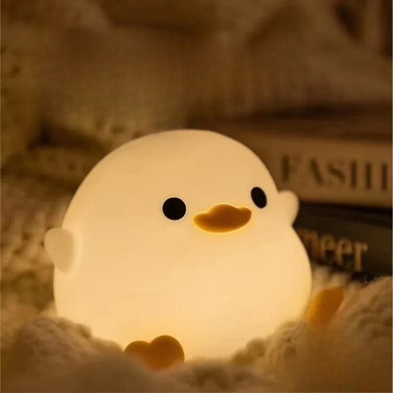 Cute Duck Cartoon Animals Sili - Floating Nightstand With Led Light recension och pris
