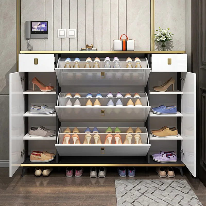 Ultra Thin Narrow Shoe Cabinet - Shoe Rack Cabinet Narrow Entryway recension och pris