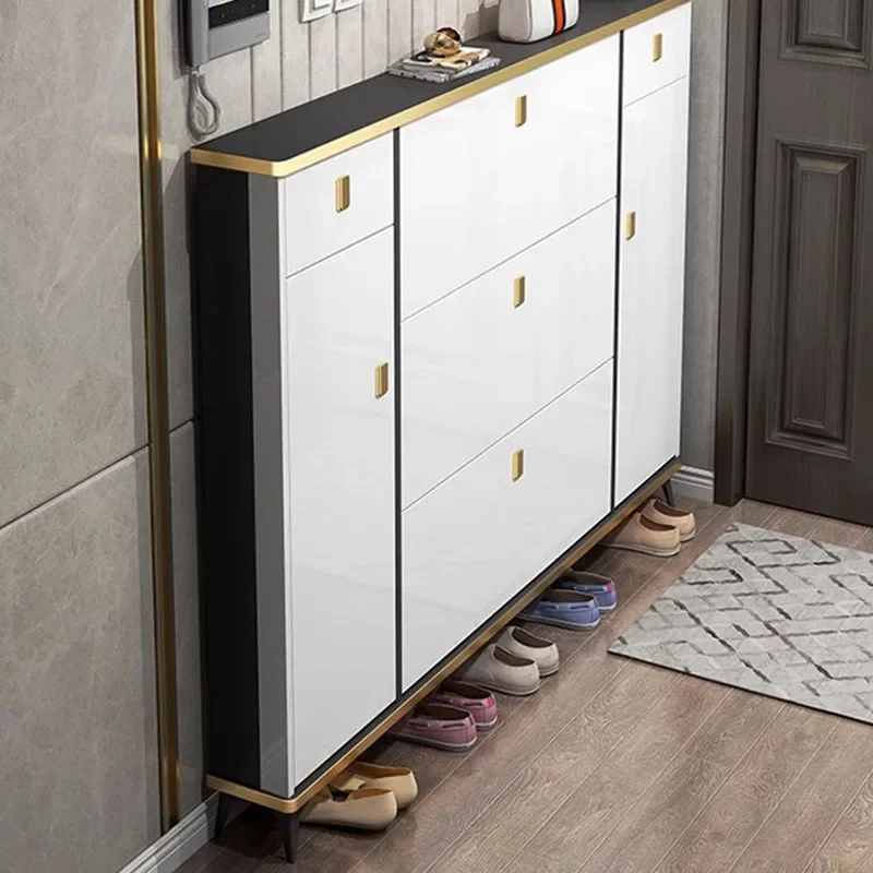 Ultra Thin Narrow Shoe Cabinet - Shoe Rack Cabinet Narrow Entryway recension och pris