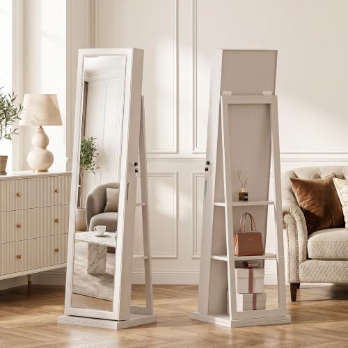 4-In-1 Jewelry Cabinet Jewelry - Full Length Mirror Jewelry Armoire recension och pris