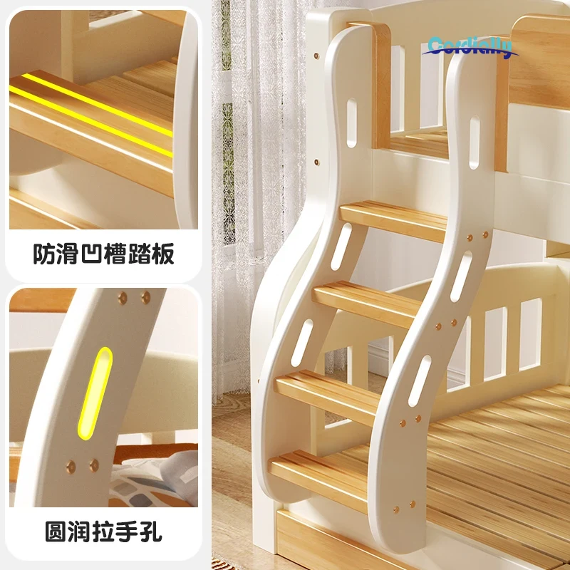 Loft Double Bed With Stairs Fr - King Size Bed Frame With Storage Drawers recension och pris