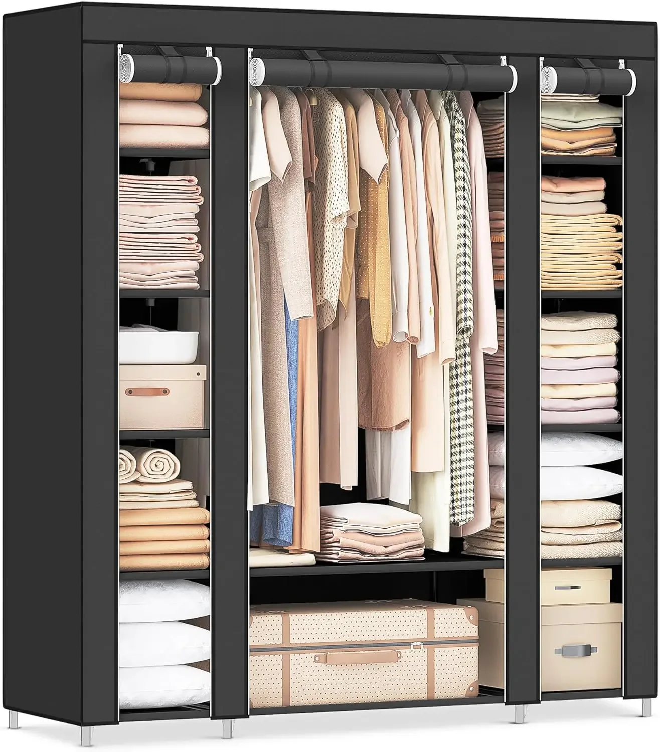 Cheng-Closet Wardrobe, Portabl - Wardrobe Closet Portable Fabric Cover recension och pris