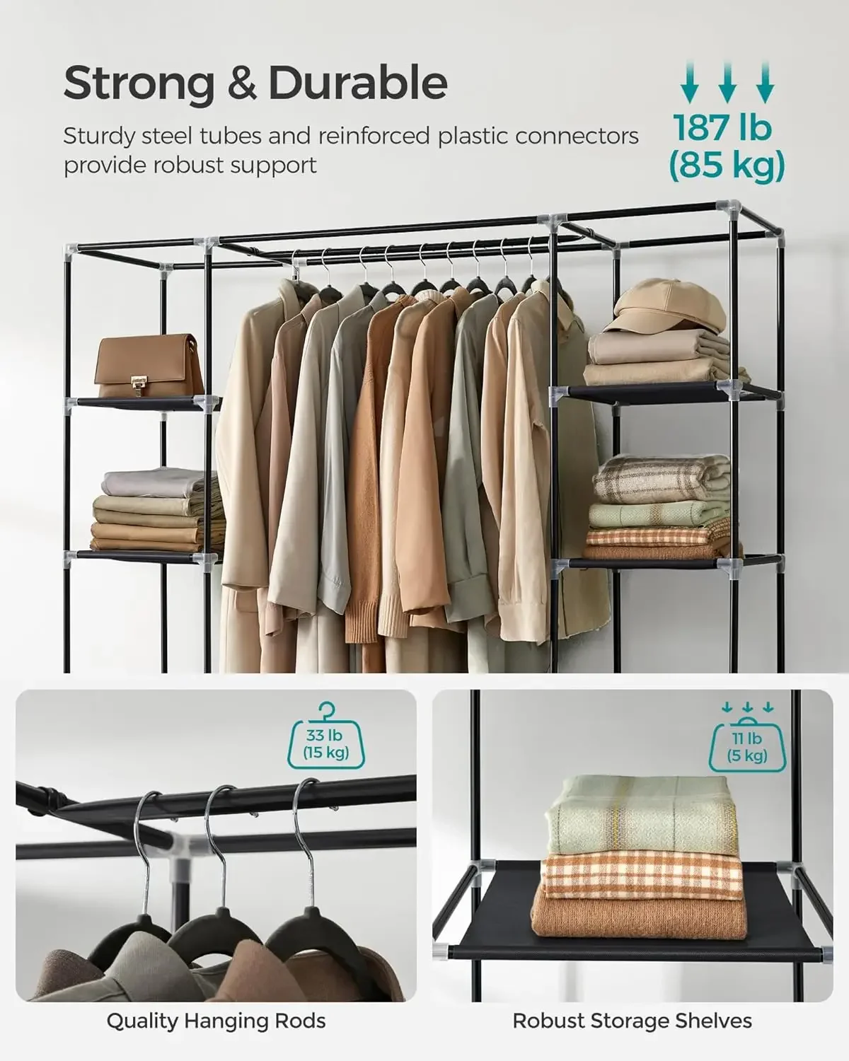 Cheng-Closet Wardrobe, Portabl - Wardrobe Closet Portable Fabric Cover recension och pris