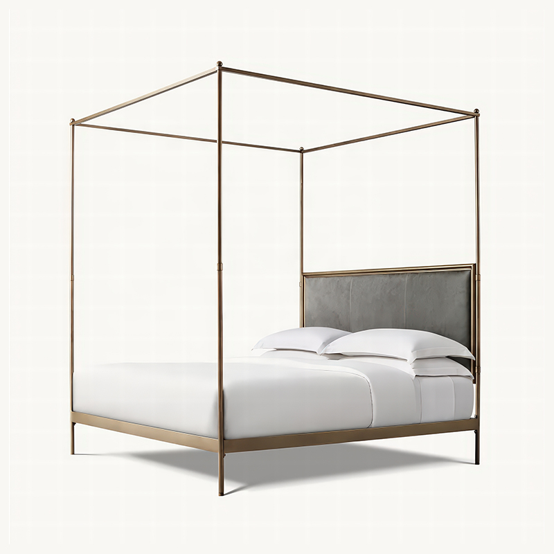 xx-French Style Modern Queen S - Canopy Bed Frame Metal Queen recension och pris