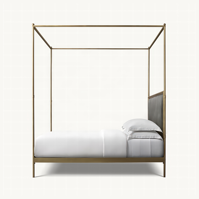xx-French Style Modern Queen S - Canopy Bed Frame Metal Queen recension och pris