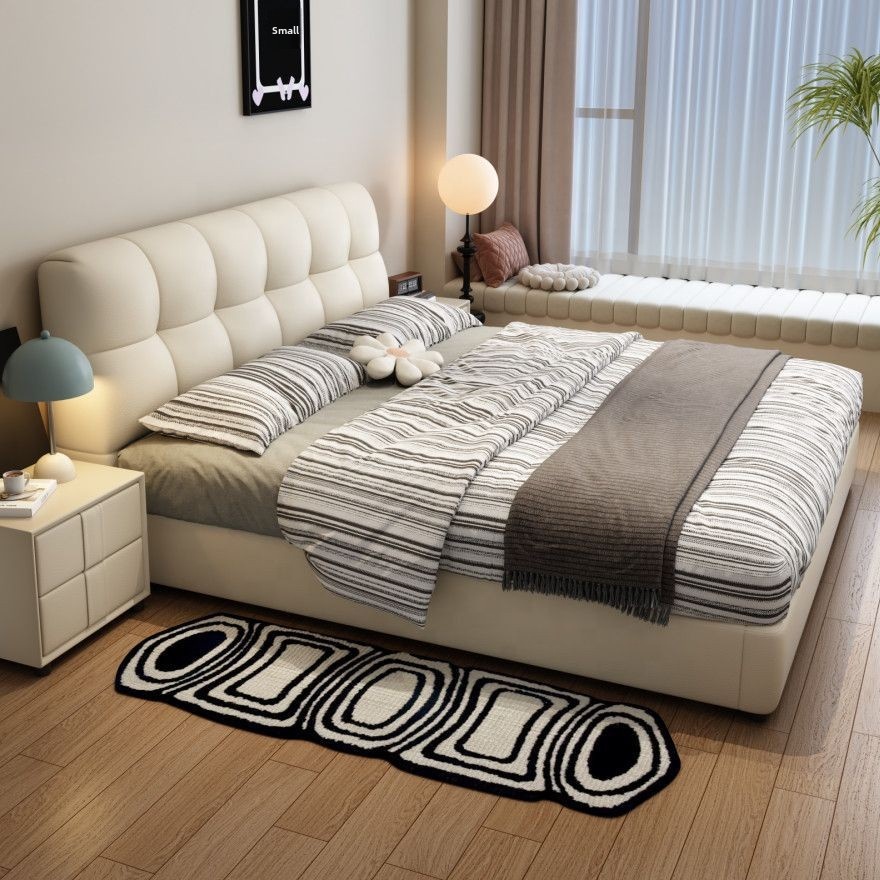 #Black Tufted Leather Storage  - King Size Bed Frame With Storage Drawers recension och pris