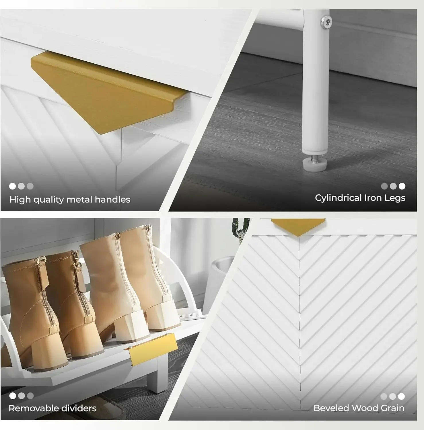 Shoe Cabinet Storage with 4 Fl - Shoe Rack Cabinet Narrow Entryway recension och pris