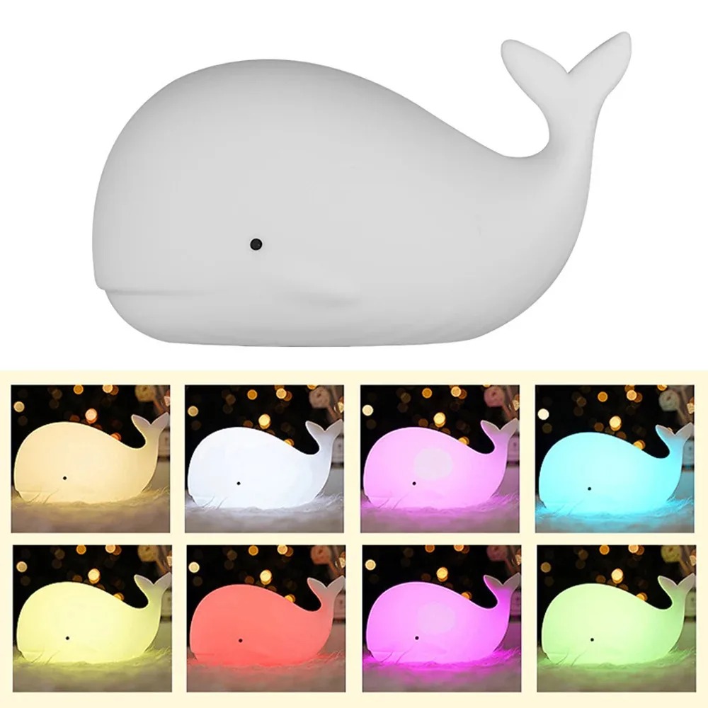 LED Night Light Cute Whale Car - Floating Nightstand With Led Light recension och pris