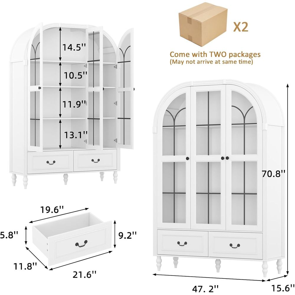 70.8'' Tall Arched Kitchen Pan - Storage recension och pris