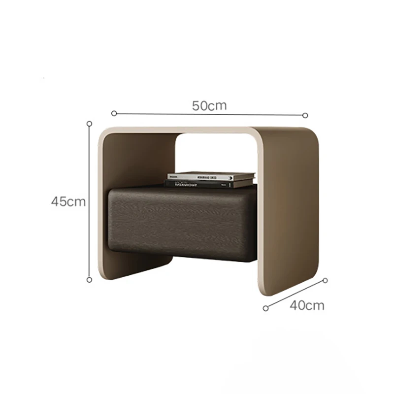Luxury Solid Wood Rotating Nig - Solid Wood Nightstand 2 Drawers recension och pris