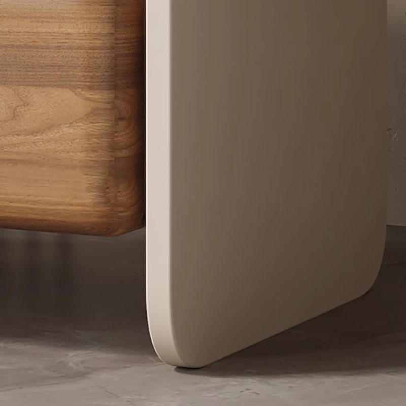 Luxury Solid Wood Rotating Nig - Solid Wood Nightstand 2 Drawers recension och pris