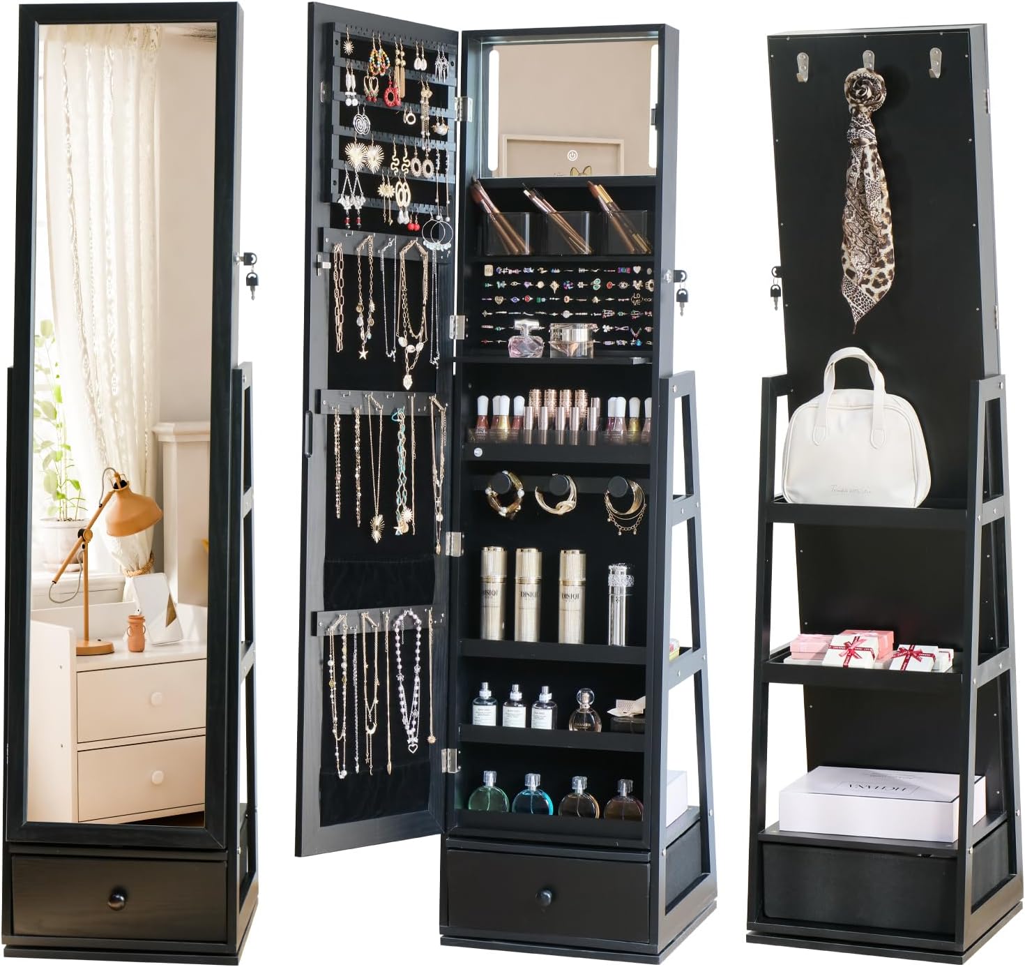 Full Length Standing Jewelry C - Full Length Mirror Jewelry Armoire recension och pris