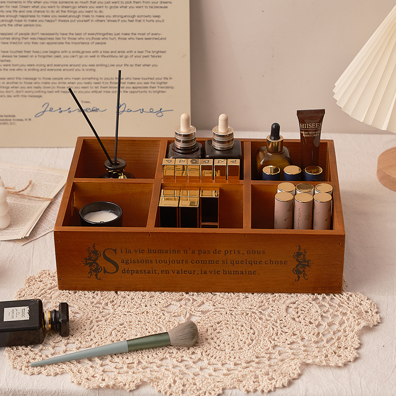 Zakka retro wooden portable si - Storage recension och pris
