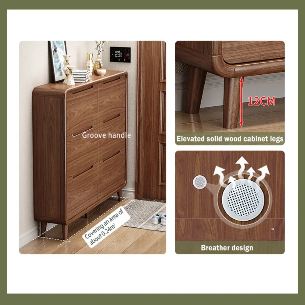 Slim Flip Door Shoe Cabinet Ru - Shoe Rack Cabinet Narrow Entryway recension och pris