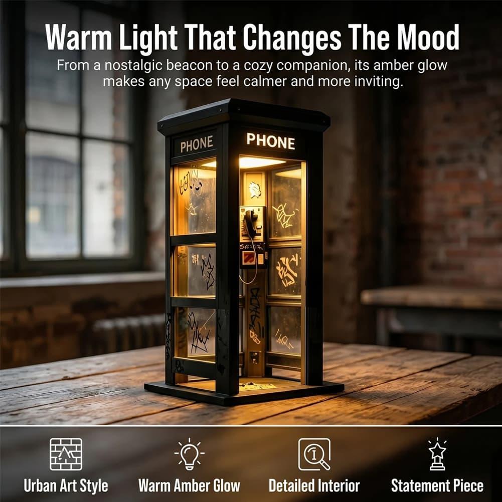 Retro Graffiti Phone Booth Tab - Bedroom Furniture recension och pris