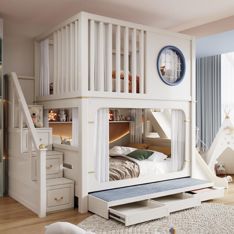 Kids' Bunk Beds with Slide and - Bunk Bed With Stairs And Slide recension och pris