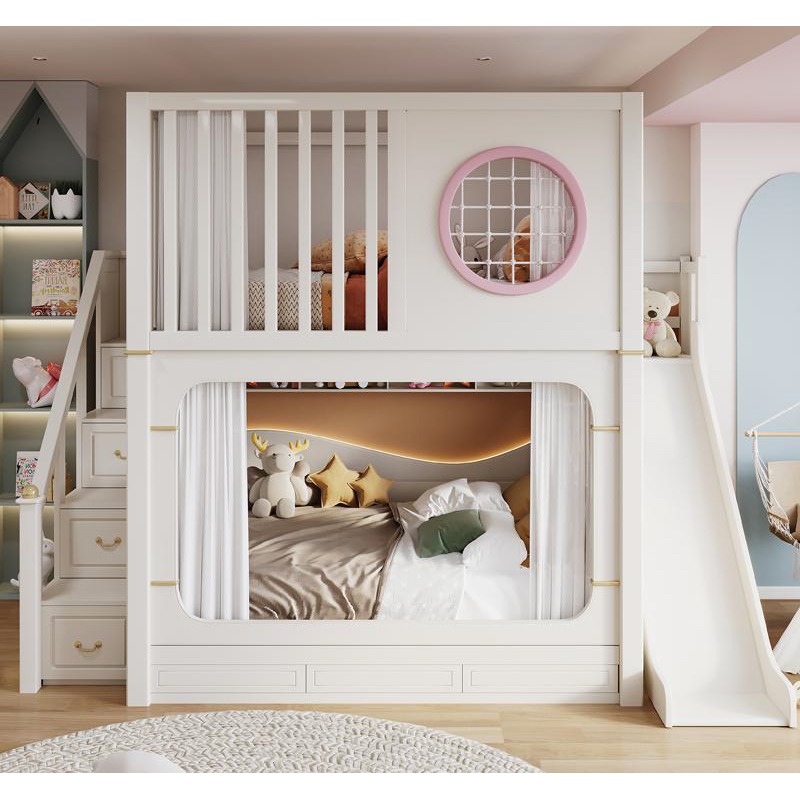 Kids' Bunk Beds with Slide and - Bunk Bed With Stairs And Slide recension och pris