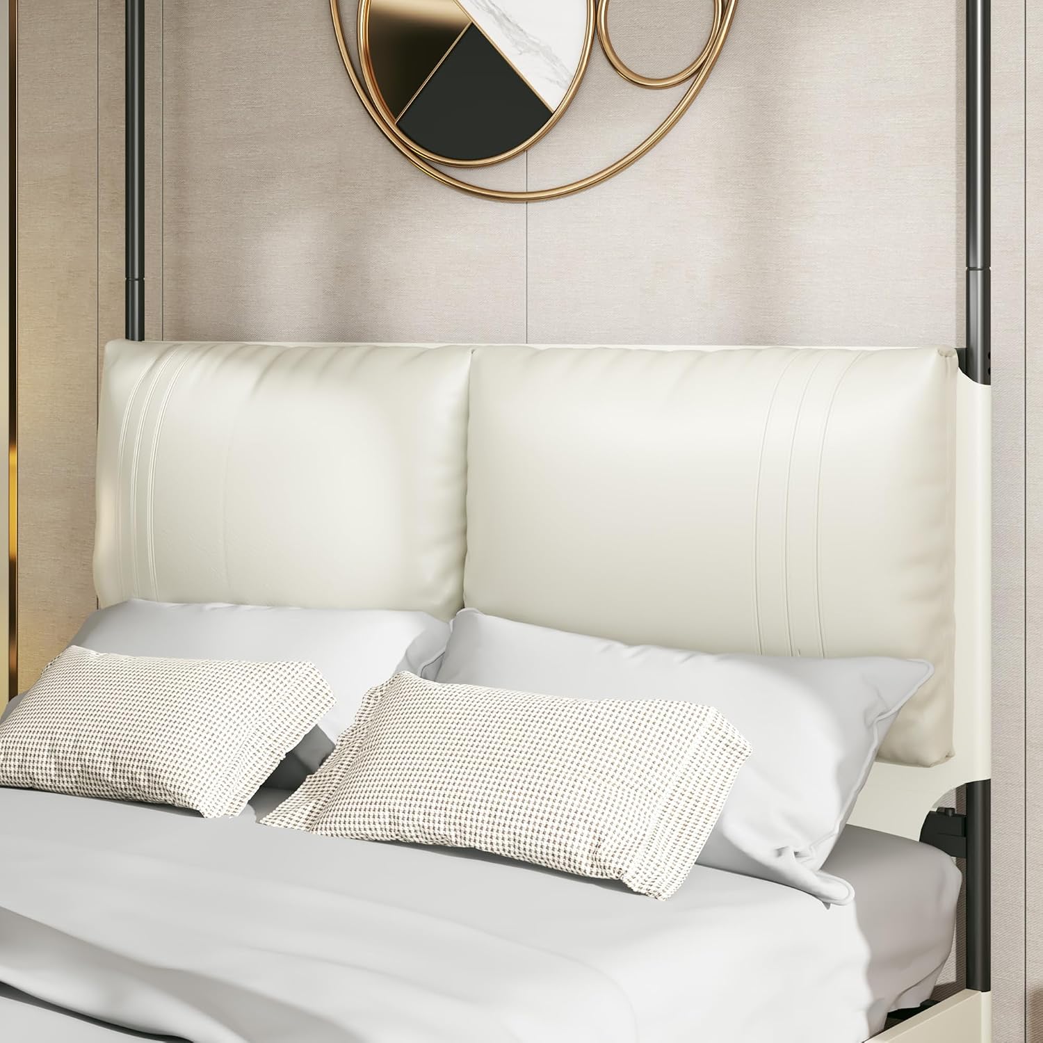 Queen Canopy Bed Frame Upholst - Canopy Bed Frame Metal Queen recension och pris