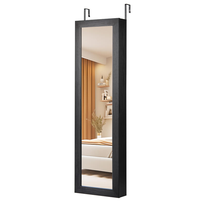 Locked Jewelry Armoire, Wall M - Full Length Mirror Jewelry Armoire recension och pris