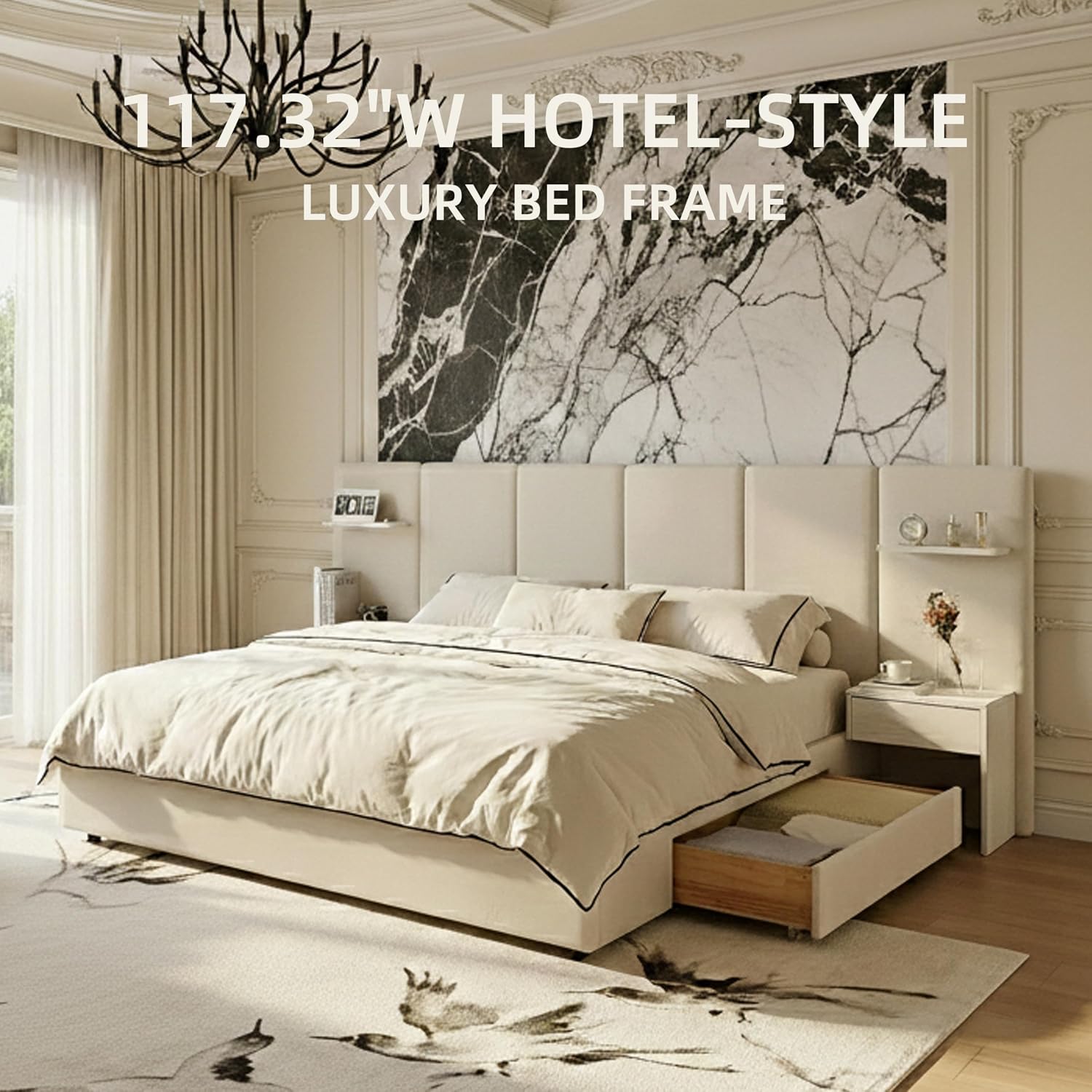 King Size Bed Frame with Stora - King Size Bed Frame With Storage Drawers recension och pris