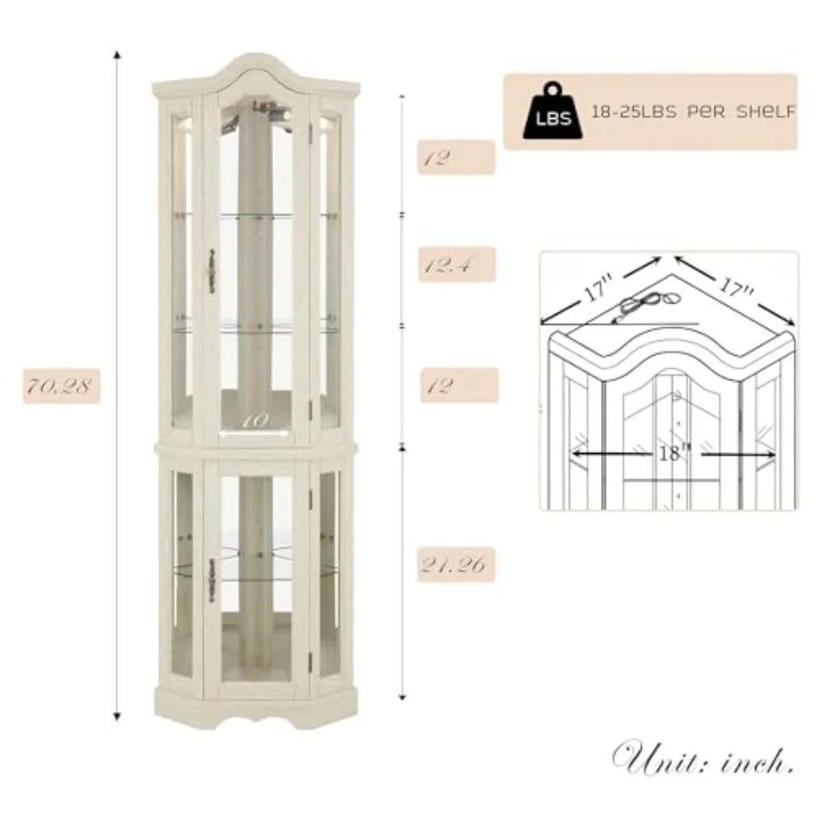 Corner curio cabinet for bar a - Storage recension och pris