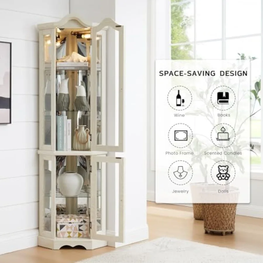 Corner curio cabinet for bar a - Storage recension och pris