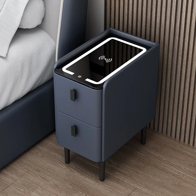 Nordic Style Wooded Bedside Ta - Solid Wood Nightstand 2 Drawers recension och pris