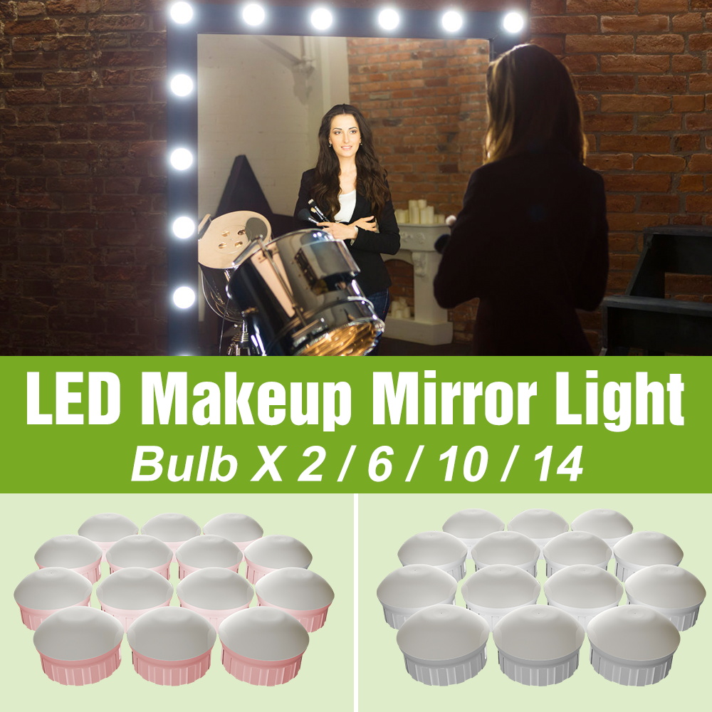 LED Makeup Mirror Light Bulb 5 - Dressing Table Vanity With Lighted Mirror recension och pris