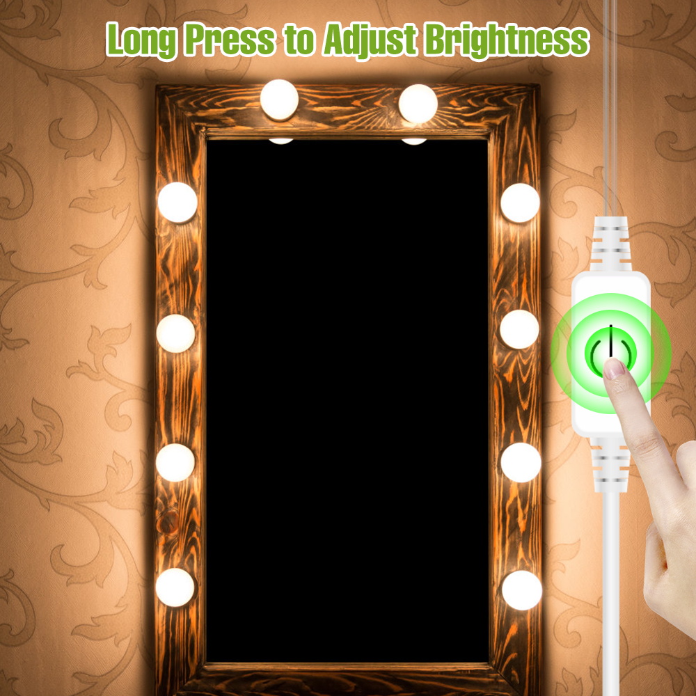 LED Makeup Mirror Light Bulb 5 - Dressing Table Vanity With Lighted Mirror recension och pris