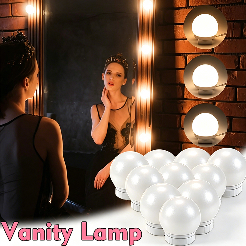 10 LED Vanity Mirror Light Bul - Dressing Table Vanity With Lighted Mirror recension och pris