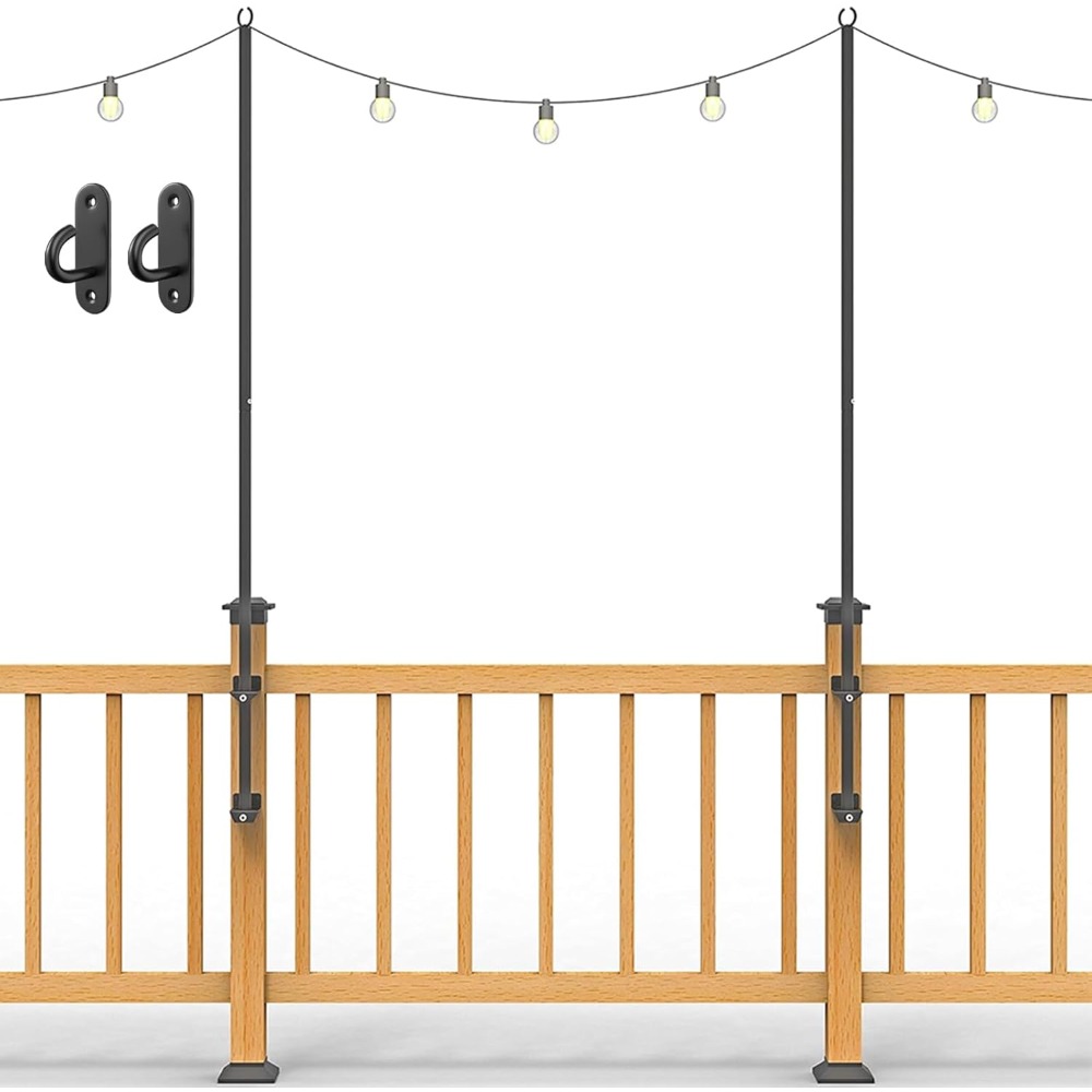 2 pack string light poles - st - Outdoor Furniture recension och pris