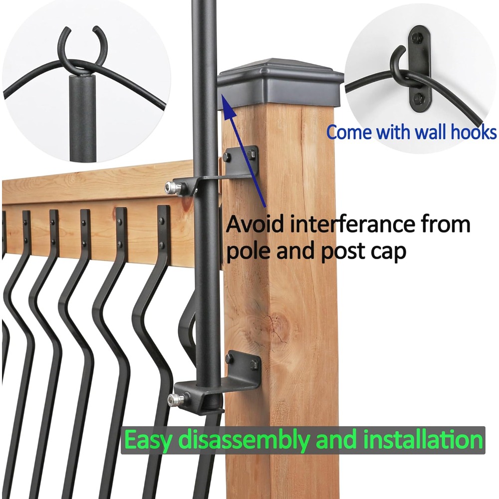2 pack string light poles - st - Outdoor Furniture recension och pris