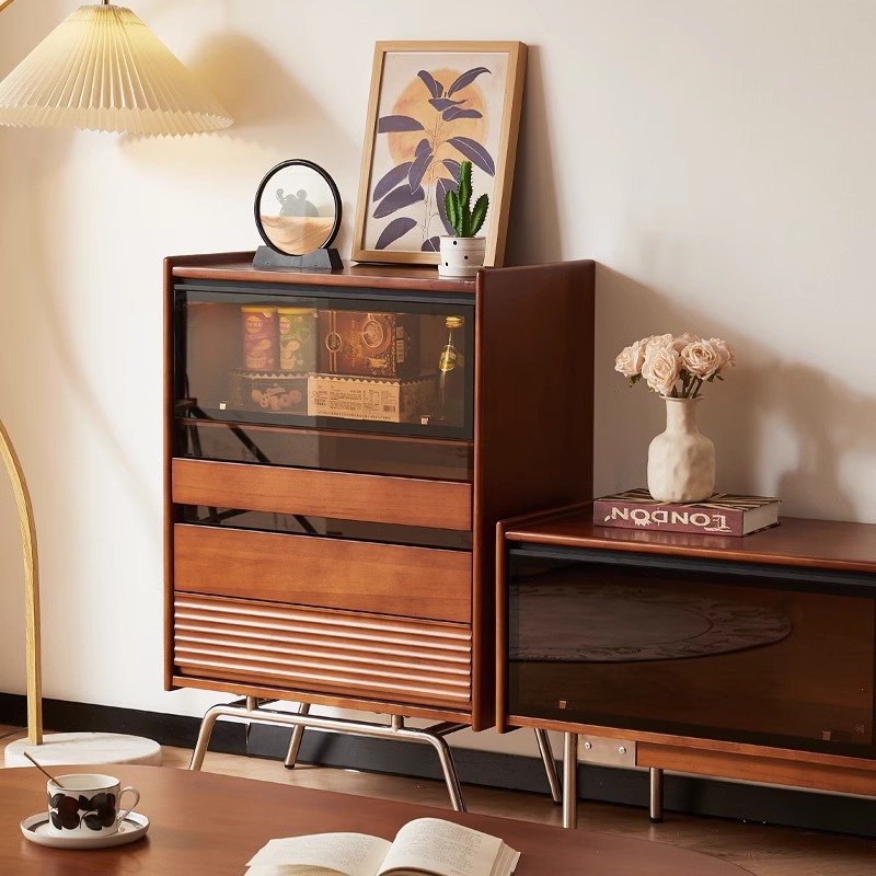 Solid wood chest Nordic, retro - Storage recension och pris