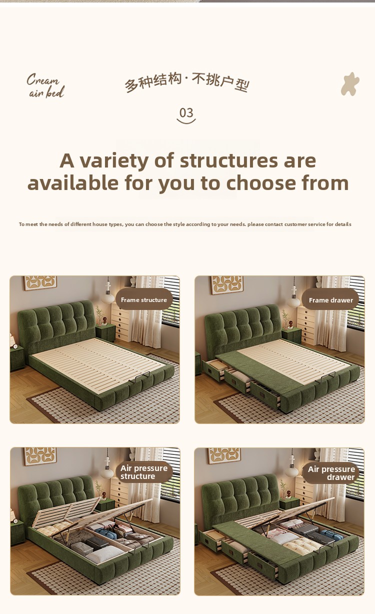 ^Premium Textured Chenille Uph - Gas Lift Storage Bed Hydraulic recension och pris