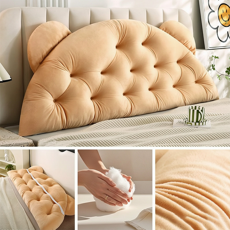 Bear Ear Headboard Backrest Cu - Headboard Cushion Backrest Tatami recension och pris