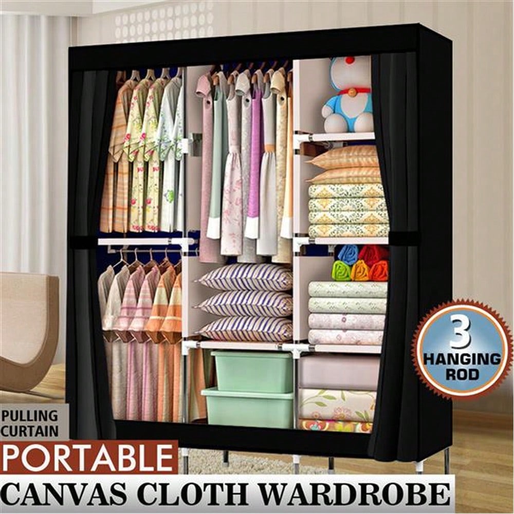 71 Inch Portable Closet Wardro - Wardrobe Closet Portable Fabric Cover recension och pris