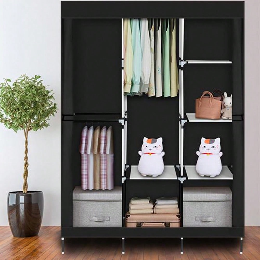 71 Inch Portable Closet Wardro - Wardrobe Closet Portable Fabric Cover recension och pris