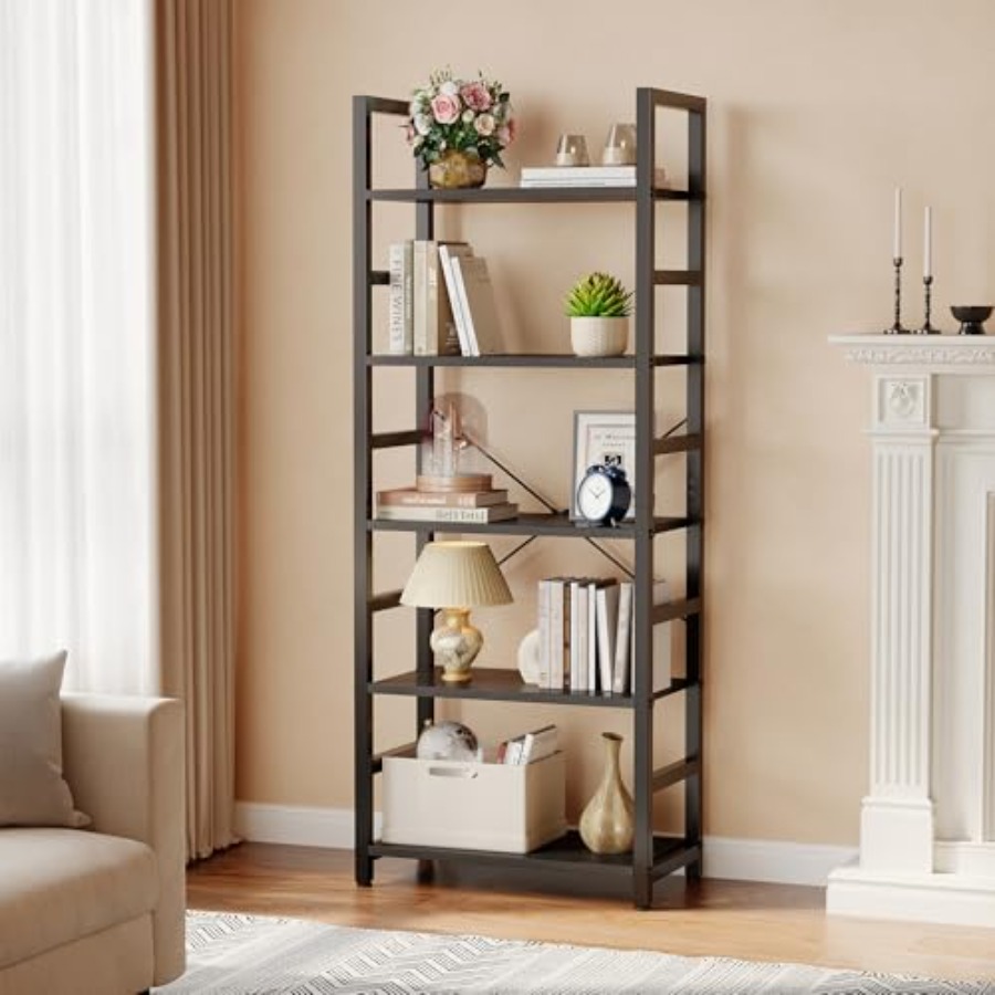 5-Tier Bookshelf, Modern Tall  - Storage recension och pris
