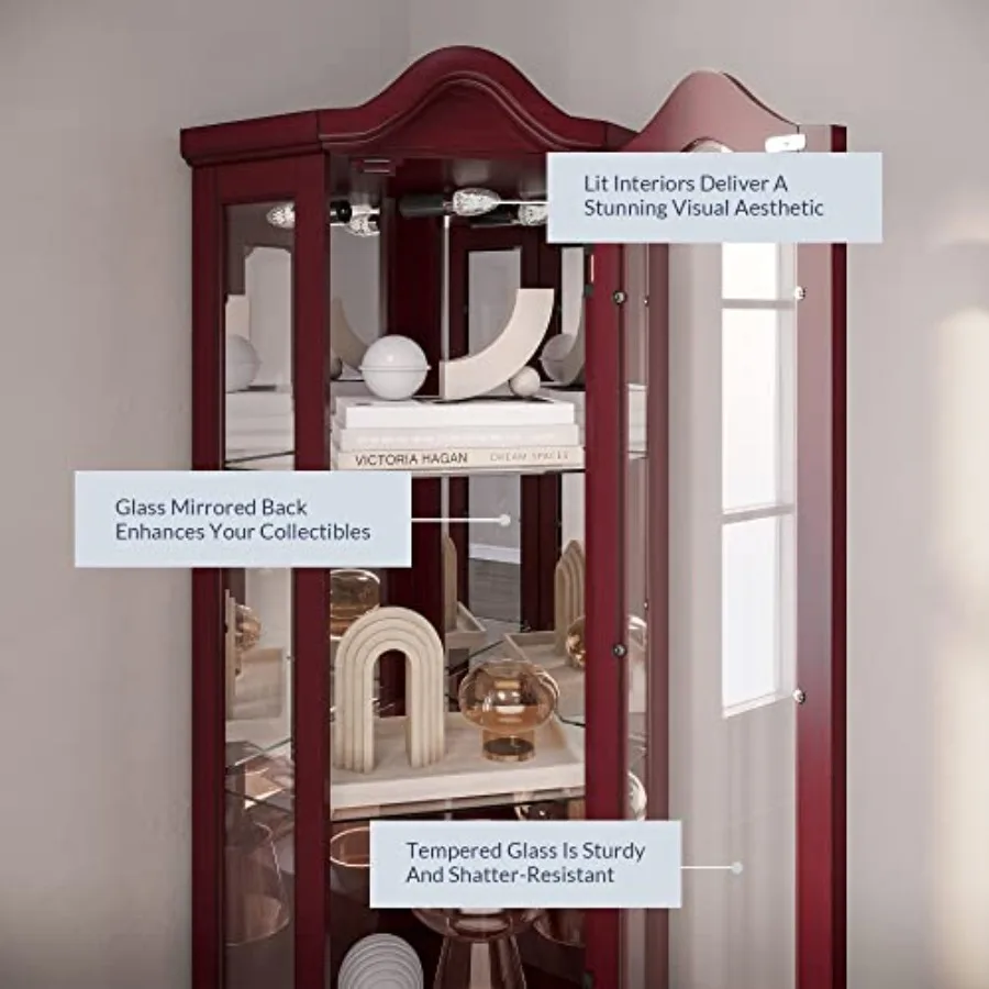 Lighted Corner Display Curved  - Storage recension och pris