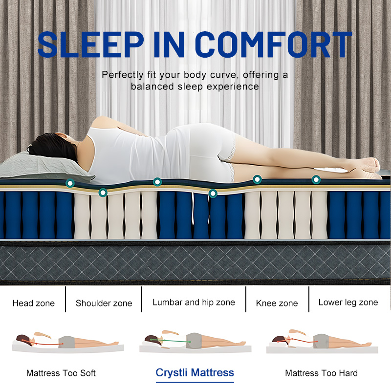 Hot Selling Euro Luxury King Q - Memory Foam Mattress In A Box Queen recension och pris