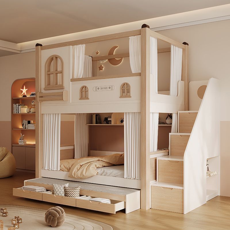 Children's Bunk Bed with Slide - Bunk Bed With Stairs And Slide recension och pris