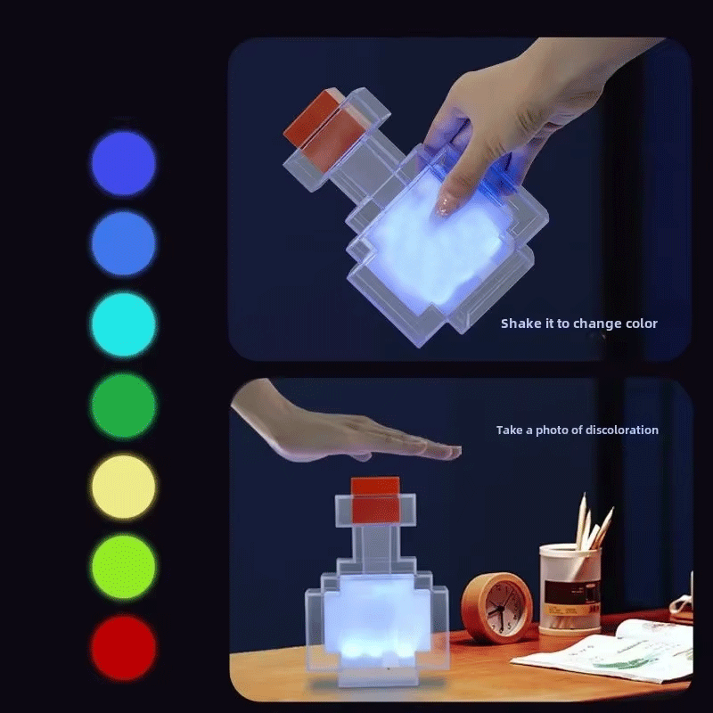 MC Game 7 Color Medicine Bottl - Floating Nightstand With Led Light recension och pris