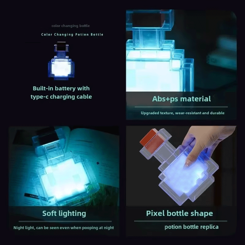 MC Game 7 Color Medicine Bottl - Floating Nightstand With Led Light recension och pris