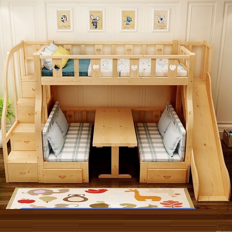 -ForMultifunction Bunk Bed Sol - Bunk Bed With Stairs And Slide recension och pris
