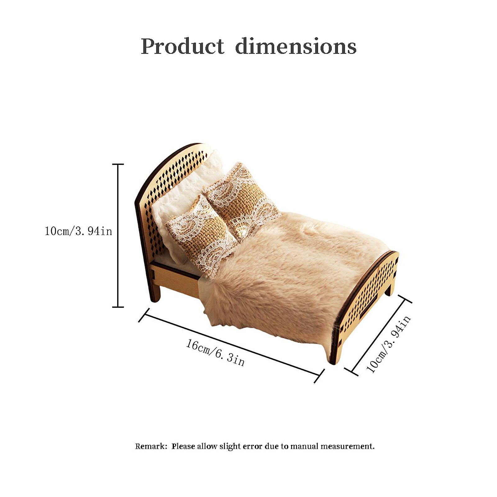 1:12 Scale Dollhouse Double Be - Bedroom Furniture recension och pris