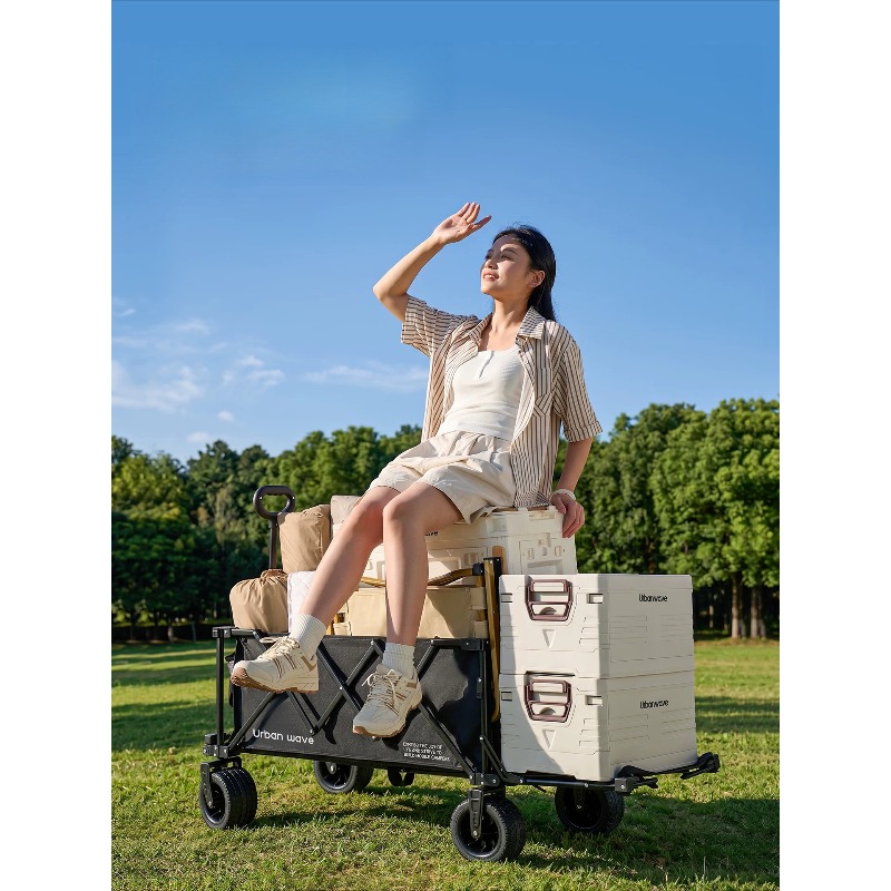 Folding Camping Wagon Cart Out - Outdoor Furniture recension och pris