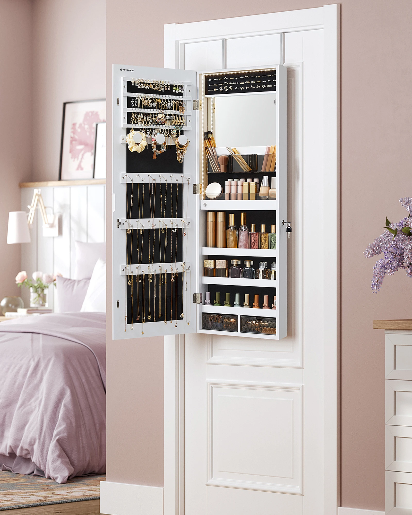 #Multifunctional Jewelry Armoi - Full Length Mirror Jewelry Armoire recension och pris