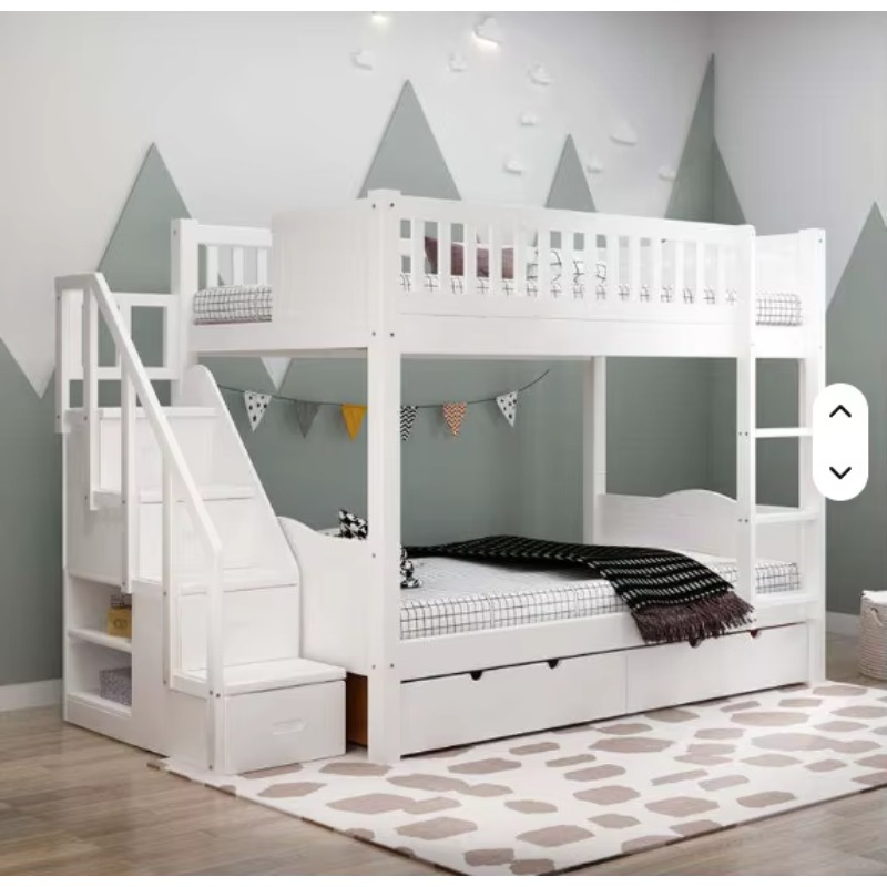 Hot Sell Furniture Double Bed  - Bunk Bed With Stairs And Slide recension och pris