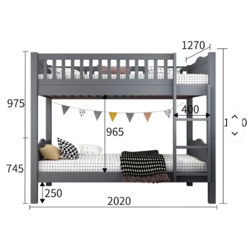 Hot Sell Furniture Double Bed  - Bunk Bed With Stairs And Slide recension och pris